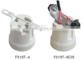 E27 Edison Screw Shell Ceramic Cap Lampholder Socket Lamp Holder With Bracket photo-6