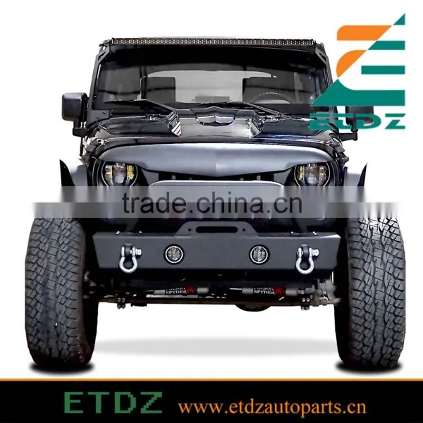 Eagle Eye Matte Front Hood Grill Grille Grid for 07-16 Jeep Wrangler photo-3