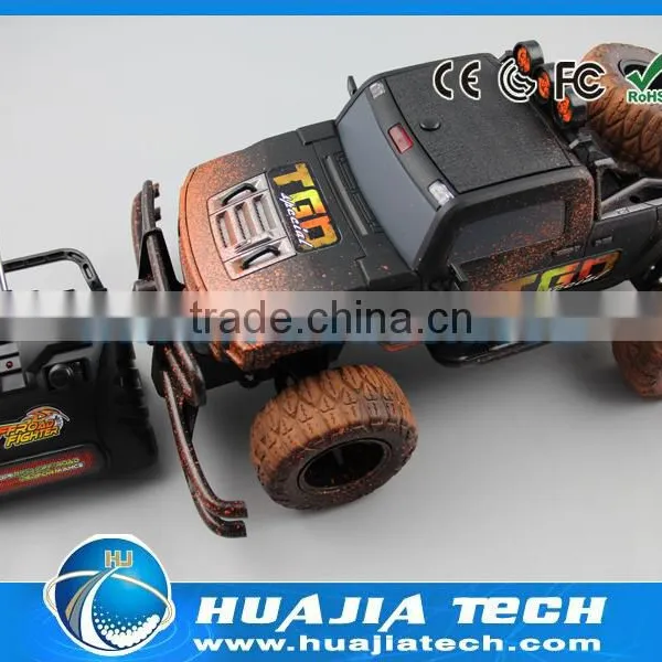 2016 Newest 1:10 Remote Control RC Car 4WD Jeep Mud Truck Toy photo-2