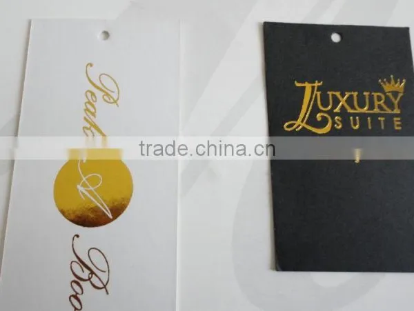 2017 China Custom Swing Tags Gold Stamping Hang Tags photo-5