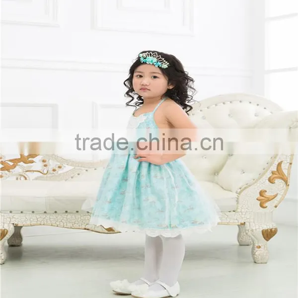 Fashion Dress Kids Party Dress Baby Girl Cotton American Style Dress
