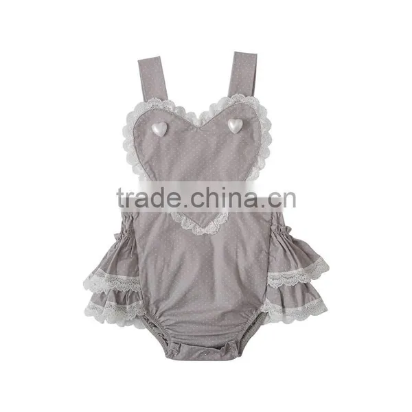 Wholesale Fashion Newborn Baby Clothes Girls Boutique Clothing 2017 Baby Romper photo-6