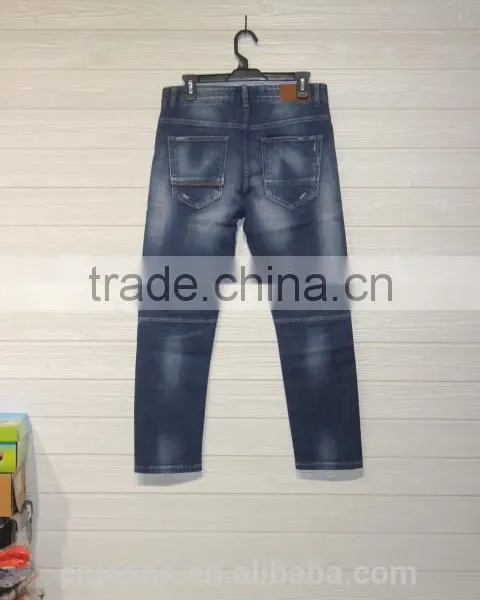 GZY Fashion Wash Denim Jeans Men Maternity Jeans Pant and Shirt photo-3