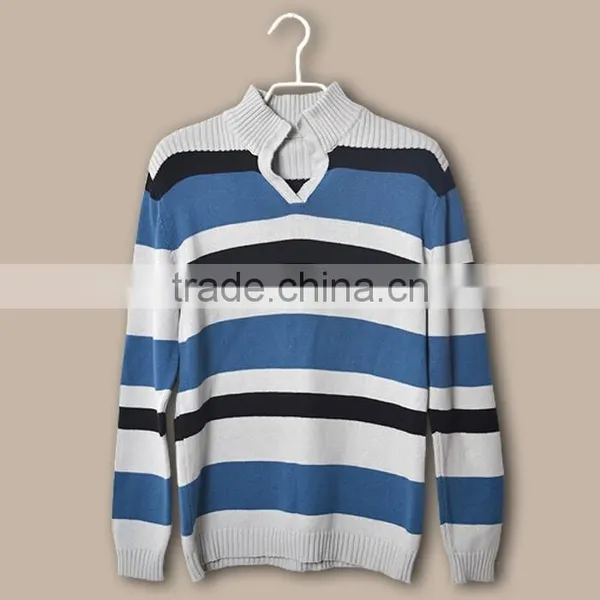 Baby Boy Black and Blue Zippered V-neck Autumn Long Sleeve Sweater Kids