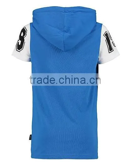 100% Cotton Short Sleeves Pullover Hoodie For Man photo-2