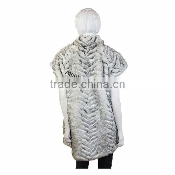 Long Mink Fur Coat Women Sleeveless Coats New Fashion Ladies Fur Jacket photo-4