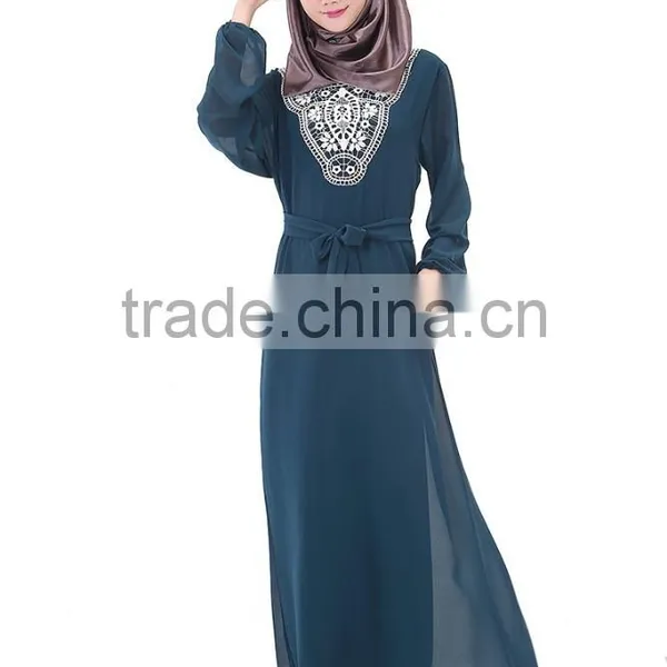 New Design the Middle East Summer Women Muslim Wedding Long Dress photo-3