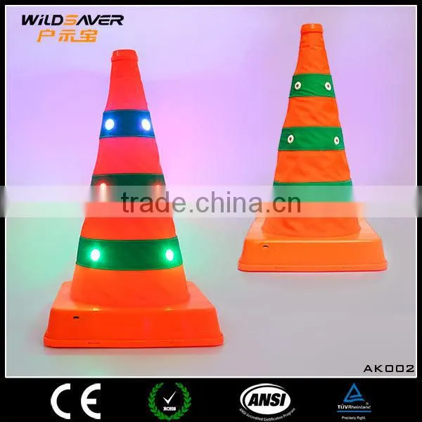 RGB Lighting LED Reflective Safety Road Way Traffic Cone photo-2