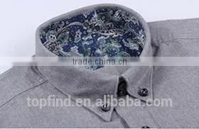Shirt New Fashion 100% Cotton Business Shirt for Men Button Down Long Sleeve photo-2