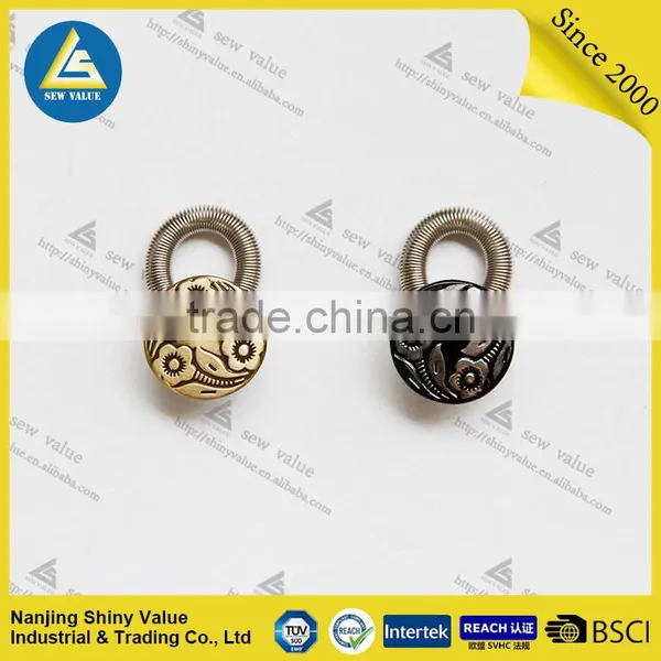 2 Pack High Tension Strong Spring Copper Extenders for Jeans Pants photo-2