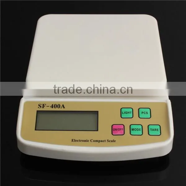 2016 Wholsesale 1PCS SF-400A Digital Scale For Household Use 10kg/1g Electronic Kitchen Scale Weighing Scale With Backlight photo-4
