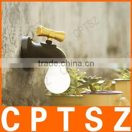 Retro Faucet Night Light Light Control Induction LED Table Lamp Wall Lamp photo-4