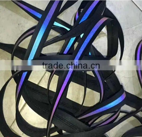 Glow in the Dark Elastic Reflective Striped Nylon Webbing for Dog Collar and Leash photo-6