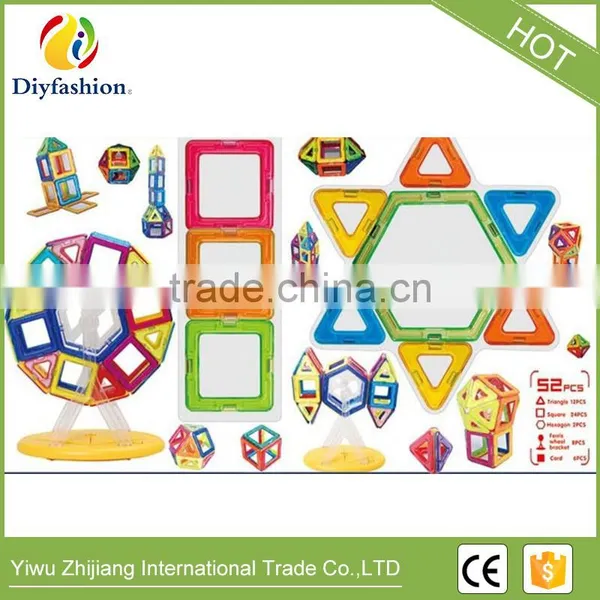 52pcs Promotional Christmas Amazing 3D ABS Plastic Magnetic Building Blocks Toys for Kids photo-5