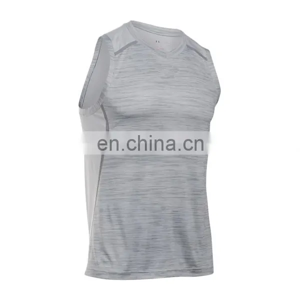 Factory New Screen Printing Custom Logo Muscle Mans Tank Top photo-4