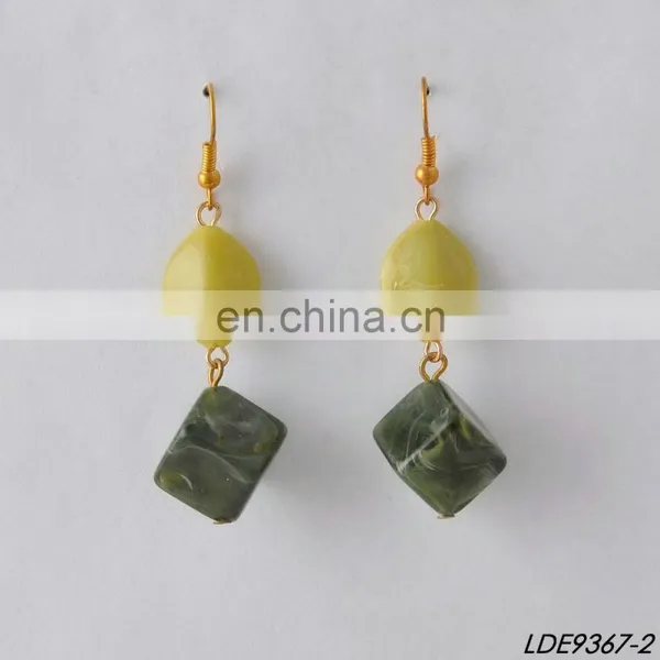 2016 Fashion Colourful Solid Pierced Oval Hook Earring photo-2