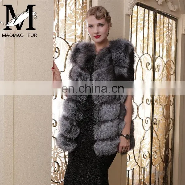 2015 New Design China Wholesale Fox Fur Vest Womens Real Fur Vest photo-3
