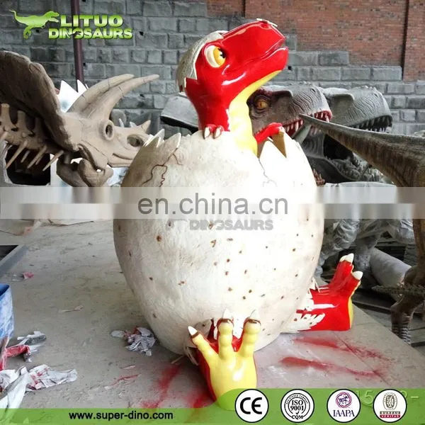 Cartoon Fiberglass Dinosaur Sculpture for Amusement Park photo-2