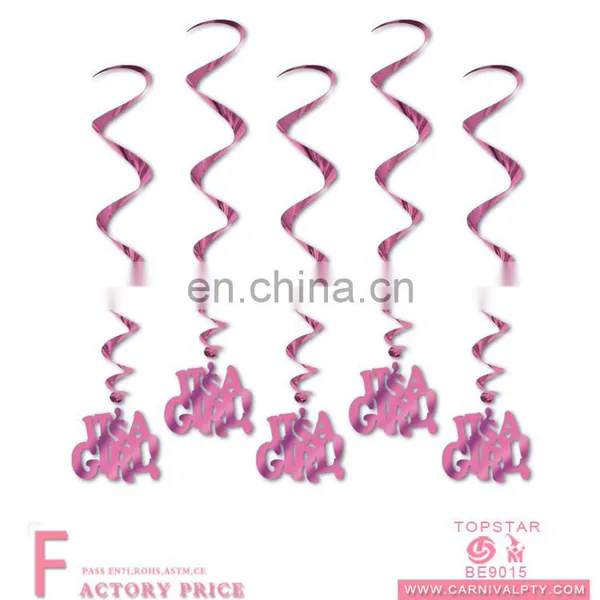 Beautiful Party Hanging Decorations Colorful Happy Party Swirl Acrylic Rod photo-2
