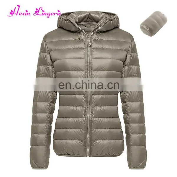 New Design Women's Stand Collar 100% Polyester For Keep Warm Duck Down Jacket