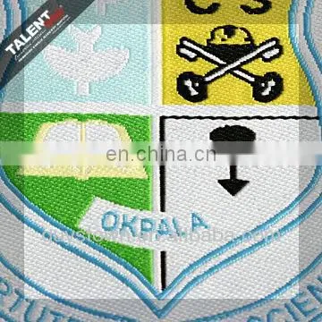 Custom Uniform Logo Woven Badge for School photo-2