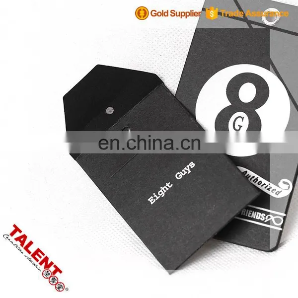 Custom Men's Style Brand Name Logo Printed Paper Clothing Spare Tag and Button Bag photo-3
