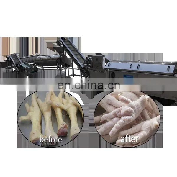 Automatic Steam Chicken Feet Peeling Processing Equipment Line /Poultry Chicken Claw Processing Slaughtering Line photo-2