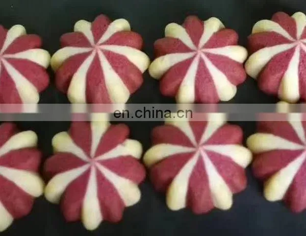 Double Filling Cookies Forming Machine/ Double Color Chocolate Filled Cookies Encrusting Machine photo-5