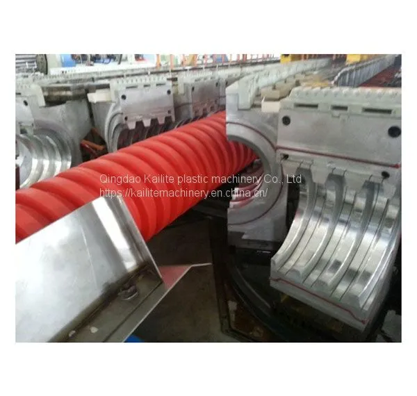 PE PVC Single / Double Wall Corrugation Pipe Production Line photo-2