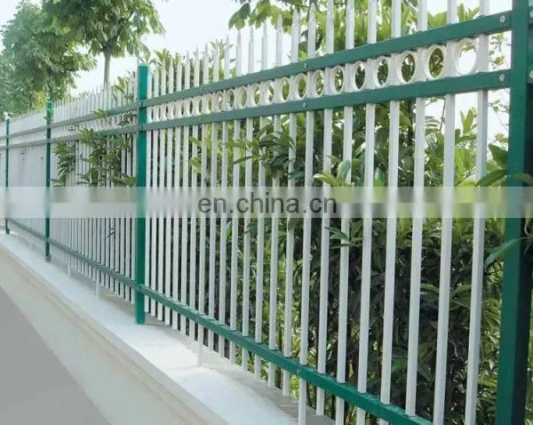 Home Garden Fence Cheap Hot Dip Galvanized Zinc Plated Steel Fence With Powder Coated photo-5