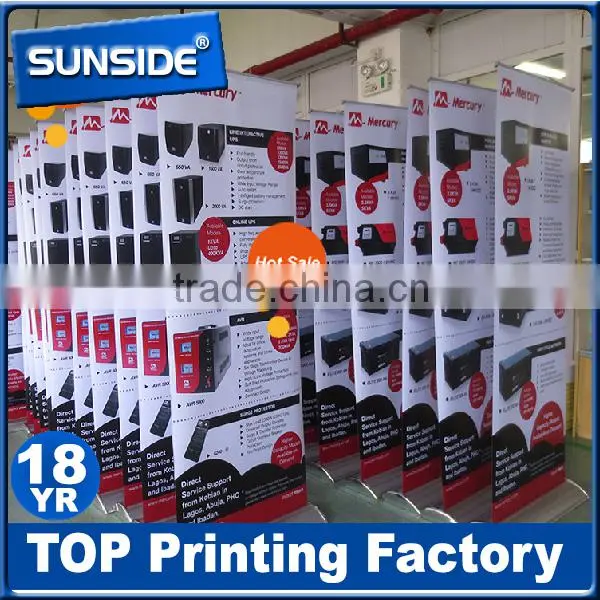 Custom Aluminum Frame Horizontal Roll up Banner Standee Display__ly photo-2
