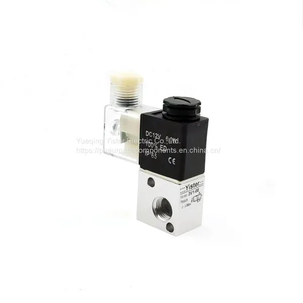 AC220V Normally Open 2/2way Mini Air Compressor Solenoid Control Valve photo-3