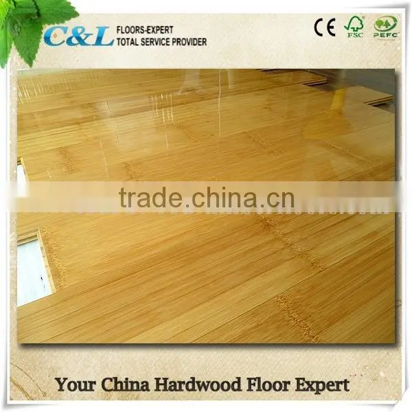 High Glossy Horizontal Carbonized Solid Bamboo Flooring photo-2