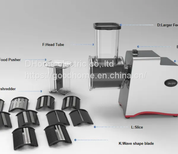 Cross-border Multi-function Electric Vegetable Cutter Salad Machine Five Function Roller Vegetable Cutter （Wechat:13510231336） photo-2