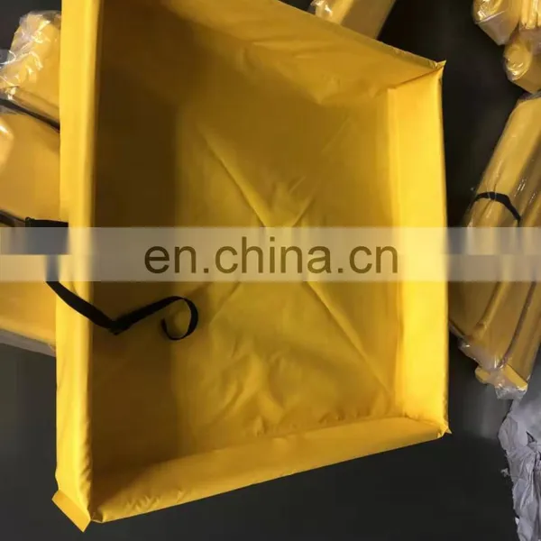Flexible Temporary Multipurpose Quick Release Chemical Yellow Folding Oil Pool Spill Containment Berm photo-2