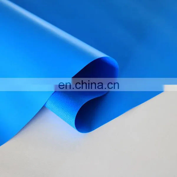 Fire Retardant Blue 100% Polyester Flame Retardant 18oz Matte Pvc Coated Wax Canvas Tarpaulin in Roll photo-5