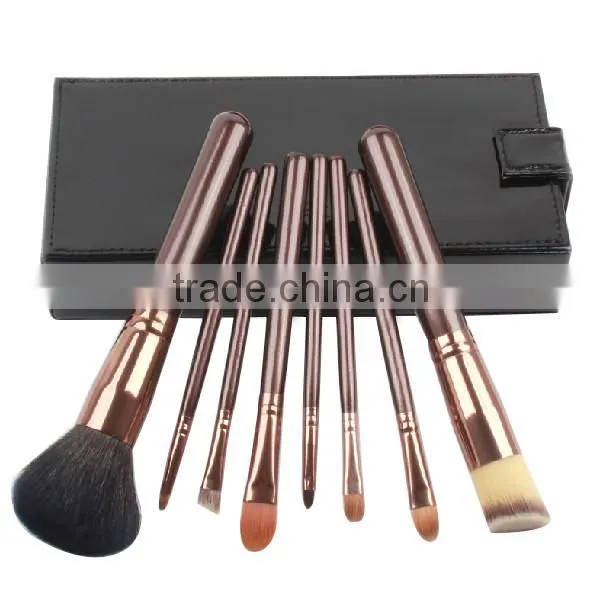 8pcs Purple Personalized Make up Brush Set With Makeup Mirror Box,private Label Vegan Cosmetics photo-2