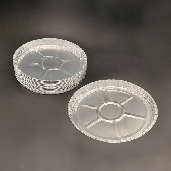 Disposable 9.9 Inch Aluminum Foil Pizza Pan 950ml Round Baking Tray for Oven or Takeout photo-3