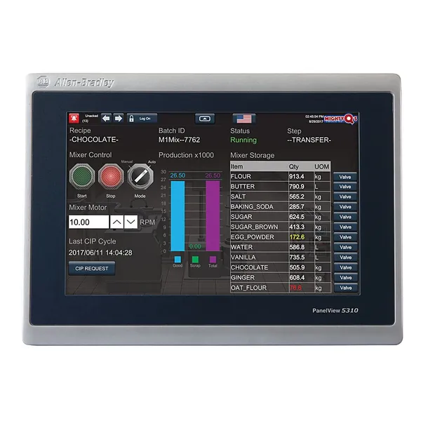 Allen Bradley 2711P-RDT10C PanelView Plus Display Module