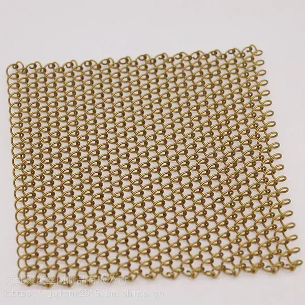 Decorative Metal Curtain Coil Drapery Mesh Panel Wall