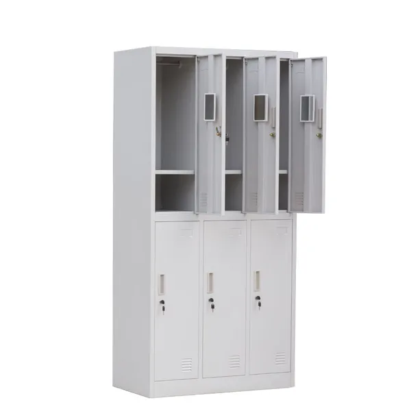 Office Furniture KD Storage Cupboard Dormitory 6 Door Steel Locker Cabinet photo-2