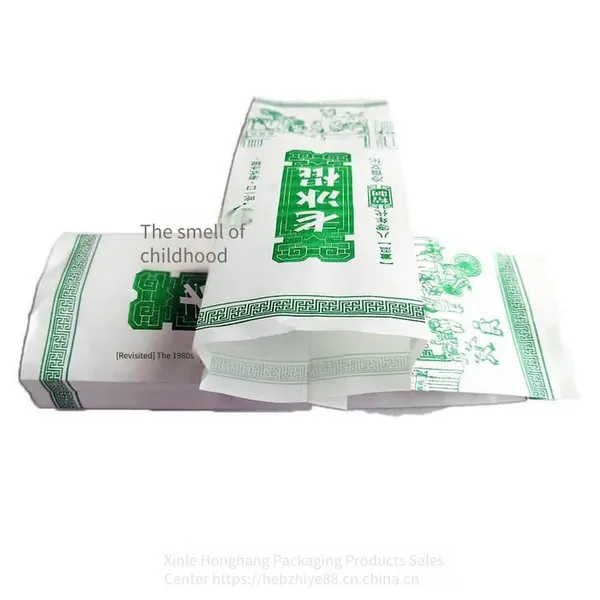 Paper Packaging Bags for Old Ice Pops, Ice Pop Sticks, Paper Bags for Red Bean and Mung Bean Ice Creams, Ice Cream Paper Bag Packaging