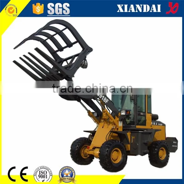 1.6ton Grass Grabber Wheel Loader With CE Approved and Quick Coupler photo-2