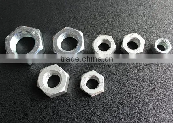 galvanized hex thin nut