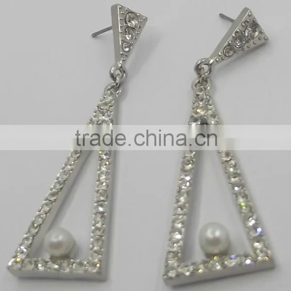 Crystal Earring Stud Chinese Stone Earring Stud Shinny Earring Stud High Level Earring Stud