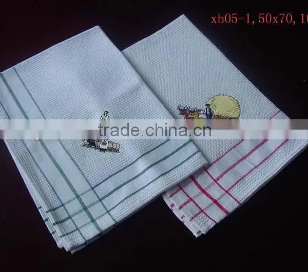 Cotton Embroidery Design Kitchen Towel