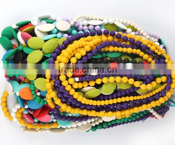 Baby Pacifier Silicone Bead Necklace for Teething photo-5