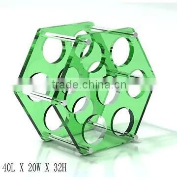GH-RZ258 Shenzhen Guihe Factory Direct Sale Cheap Acrylic Wine Display Rack Wholesale Bottle Rack / Holder photo-3