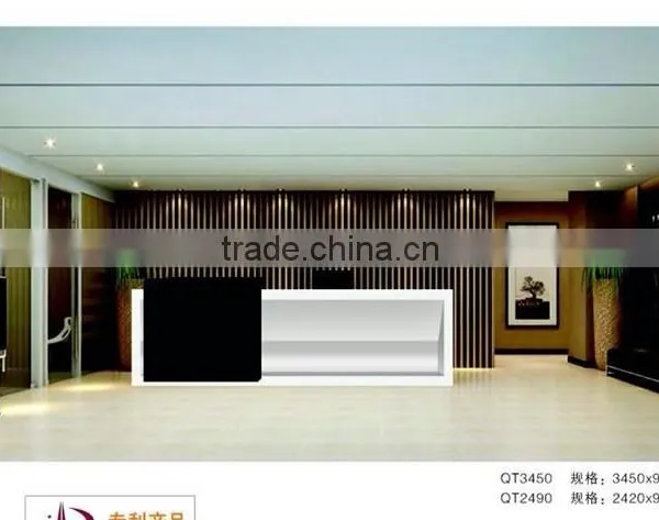 High Quality Supermarket Cashier Counter Table With LED Light Inside Quality Choice photo-2