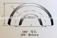 Sanitary ANSI DN40 304 316 Stainless Steel Pipe Fittings 180 Degree Elbow U Bend photo-4
